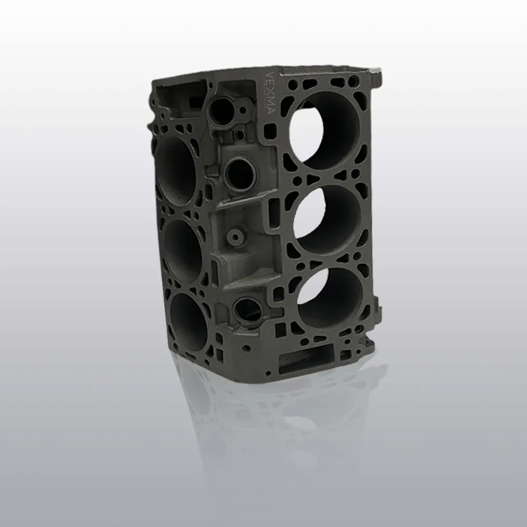 MJF 3D Printed V6 Engine Block